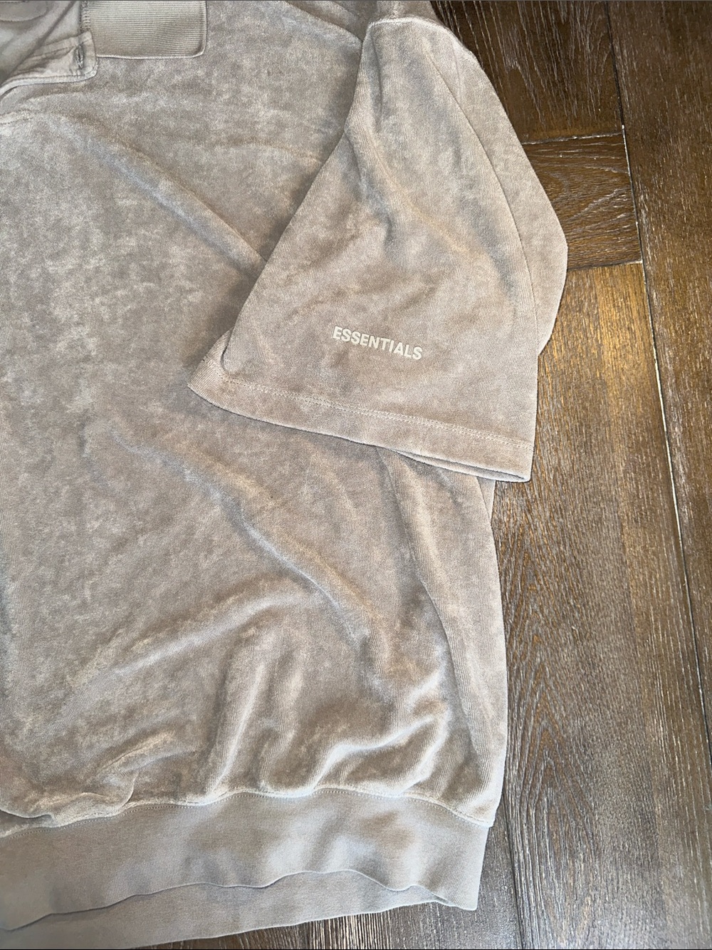 Fear of God ESSENTIALS Oversized Polo Shirt Gray Short Sleeve Men’s XL FOG - Picture 7 of 9
